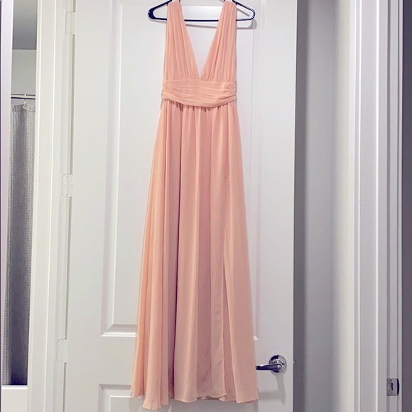Lulu’s Heavenly Hues Blush Maxi Dress - Picture 1 of 8